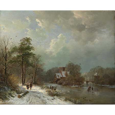 Barend Cornelis Koekkoek Hollanda'da Kış