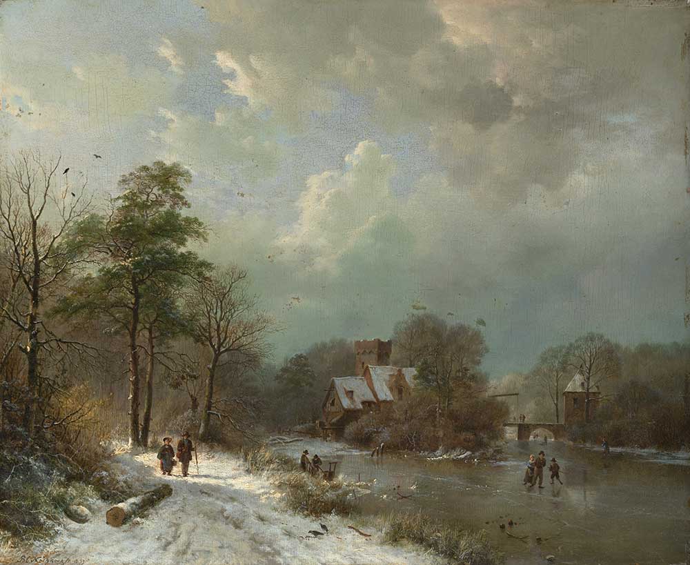 Barend Cornelis Koekkoek Hollanda'da Kış