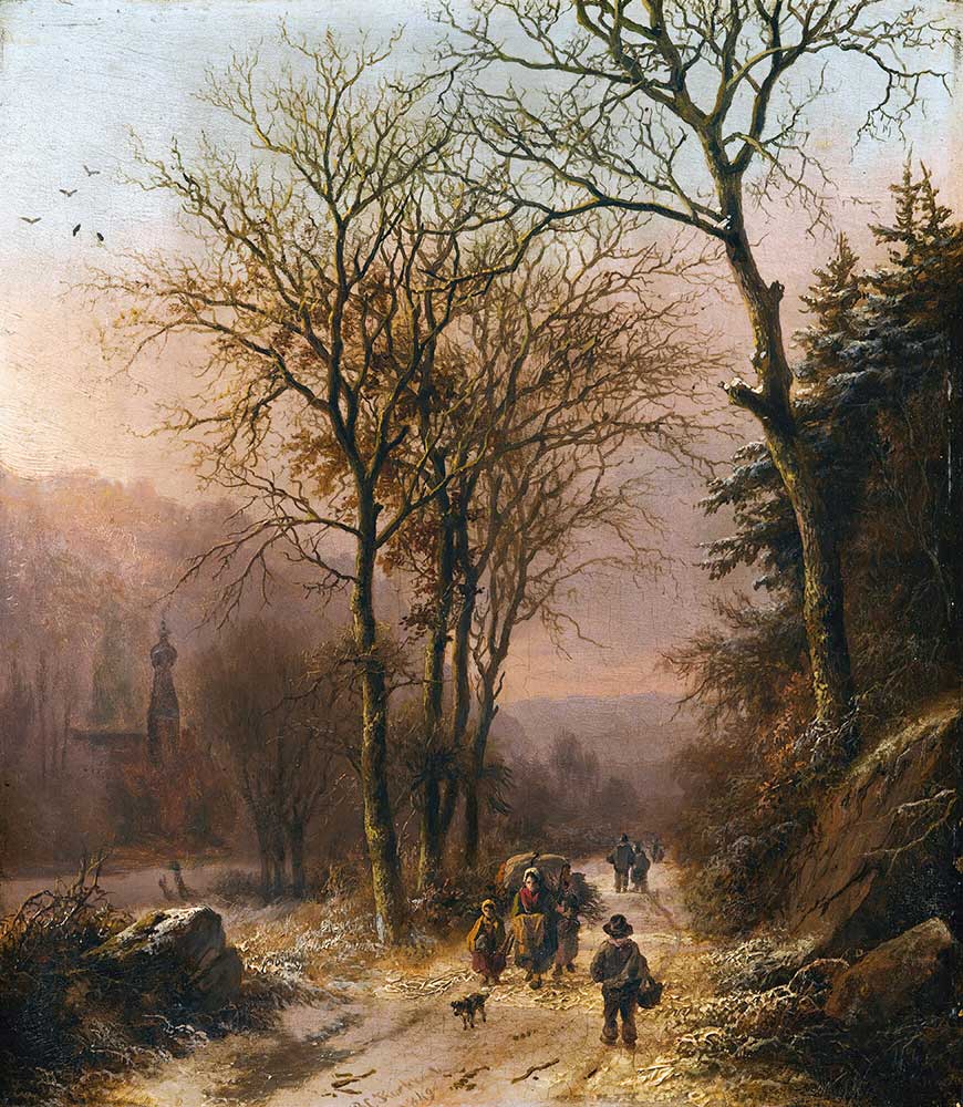 Barend Cornelis Koekkoek Ormanda Kış
