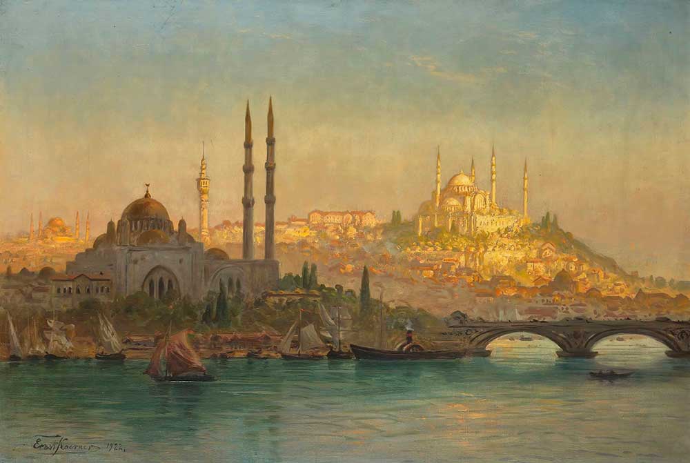 Ernst Koerner Valide Sultan ve Süleymaniye Cami