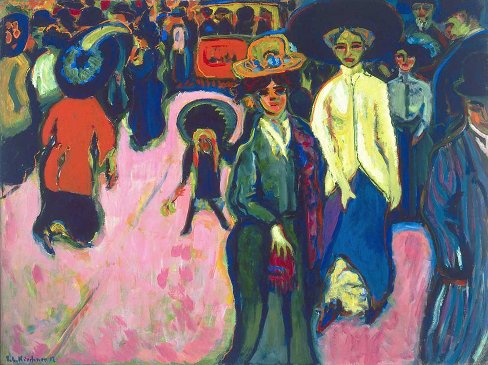 Ernst Ludwig Kirchner Dresden'de Sokak