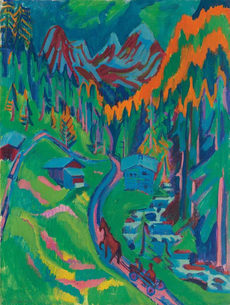 Ernst Ludwig Kirchner Sertigweg'de Yaz