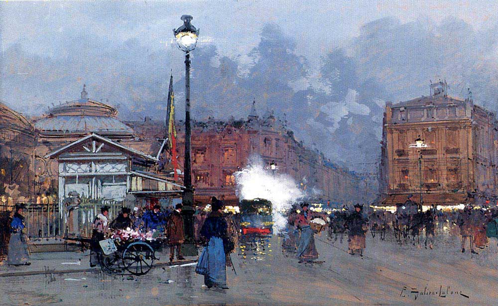 Eugene Galien Laloue Paris Borsası