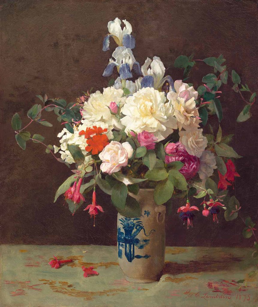 George Cochran Lambdin Vazoda Çiçekler