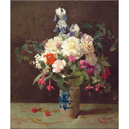 George Cochran Lambdin Vazoda Çiçekler