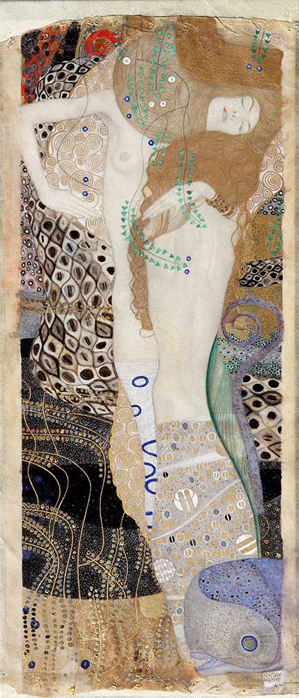 Gustav Klimt Su Yılanı ile