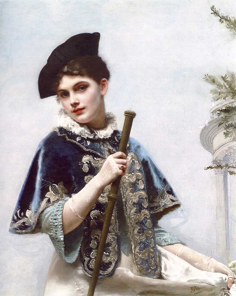 Gustave Jean Jacquet Soylu Hanımın Portresi