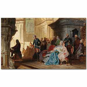 Hermann von Kaulbach Johann Sebastian Bach Org Çalarken