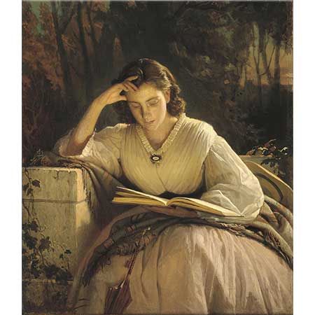 Ivan Nikolaevich Kramskoy Kitap Okuyan Kadın