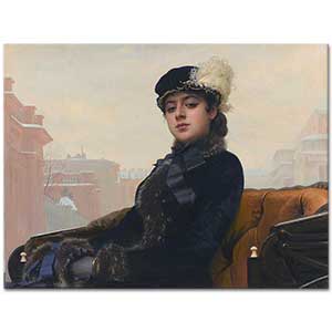 Ivan Nikolaevich Kramskoy Bir Kadın Portresi