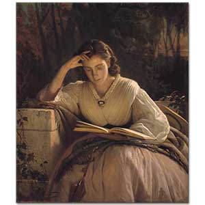 Ivan Nikolaevich Kramskoy Kitap Okuyan Kadın