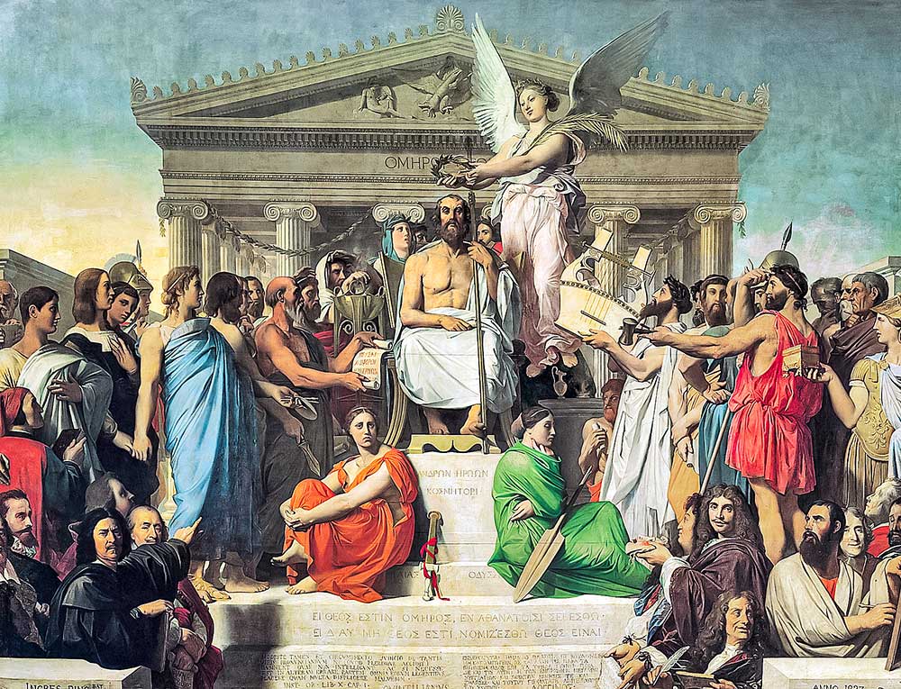 Jean Auguste Dominique Ingres Homeros'un Tanrılaştırılması