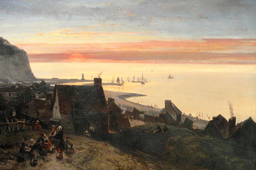 Johan Barthold Jongkind Etretat Limanı