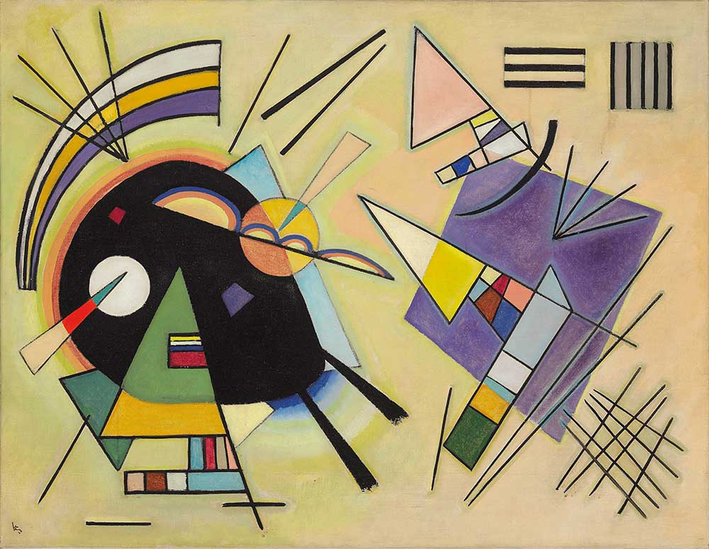 Wassily Kandinsky Kompozisyon Siyah ve Violet