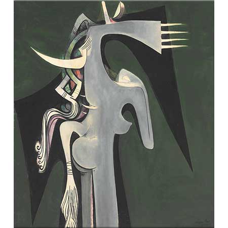 Wifredo Lam At Başlı Kadın