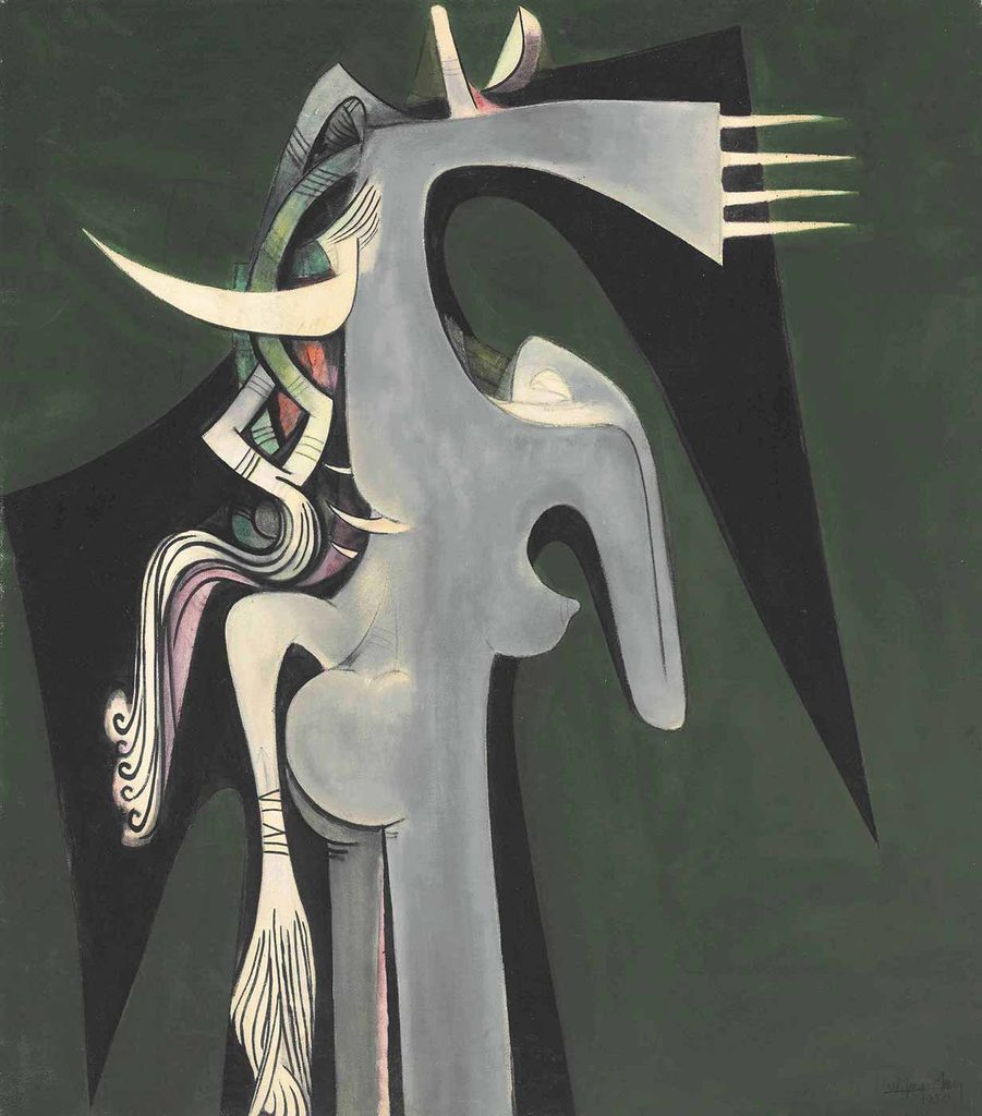 Wifredo Lam At Başlı Kadın