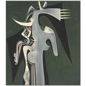 Wifredo Lam At Başlı Kadın