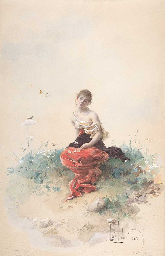 Alexandre Louis Leloir Kadın Figürü
