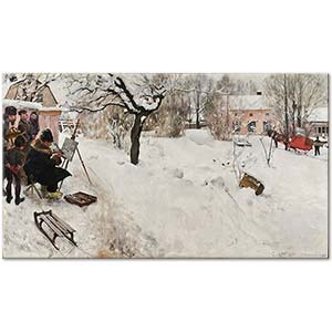 Carl Larsson Açık Havada Resim