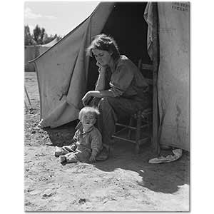 Dorothea Lange On Sekiz Yaşındaki Anne
