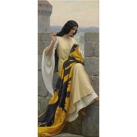 Edmund Blair Leighton Flama Dikişi