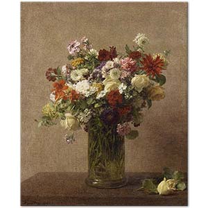 Henri Fantin Latour Normandiya Çiçekleri