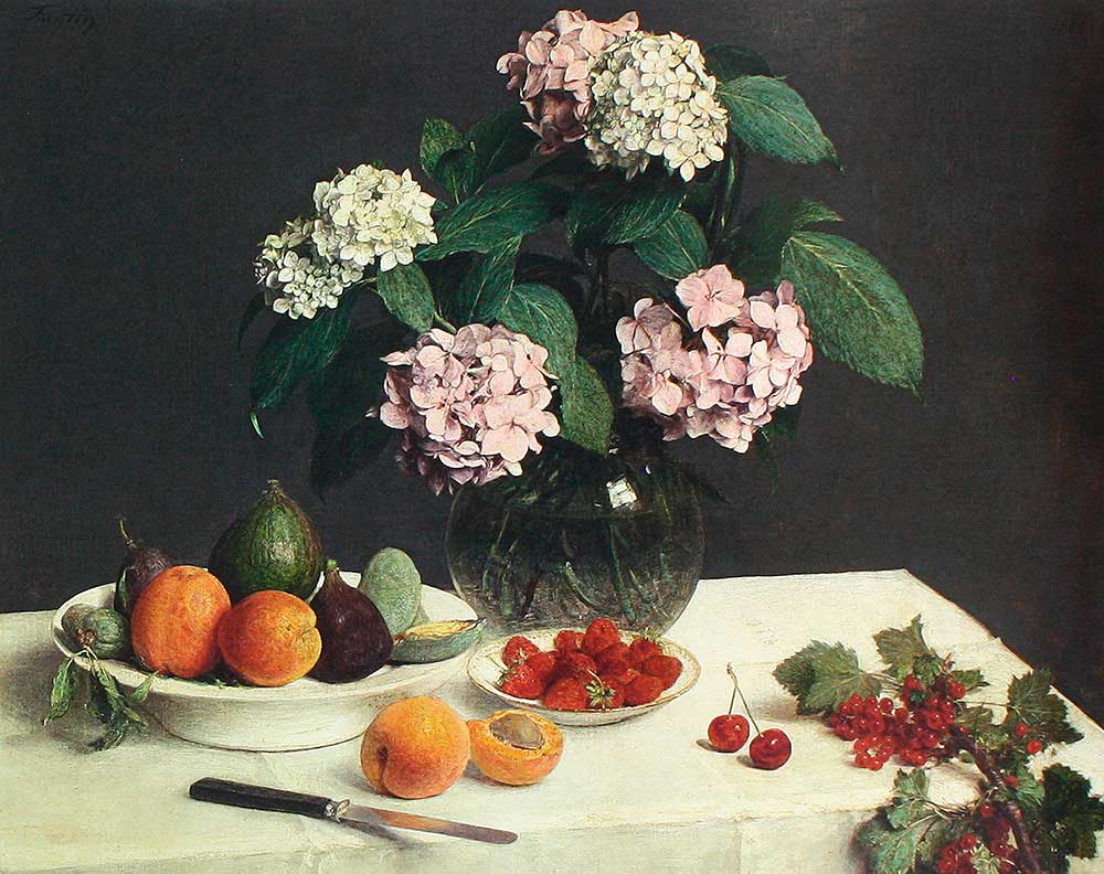 Henri Fantin Latour Ortancalar ve Meyveler