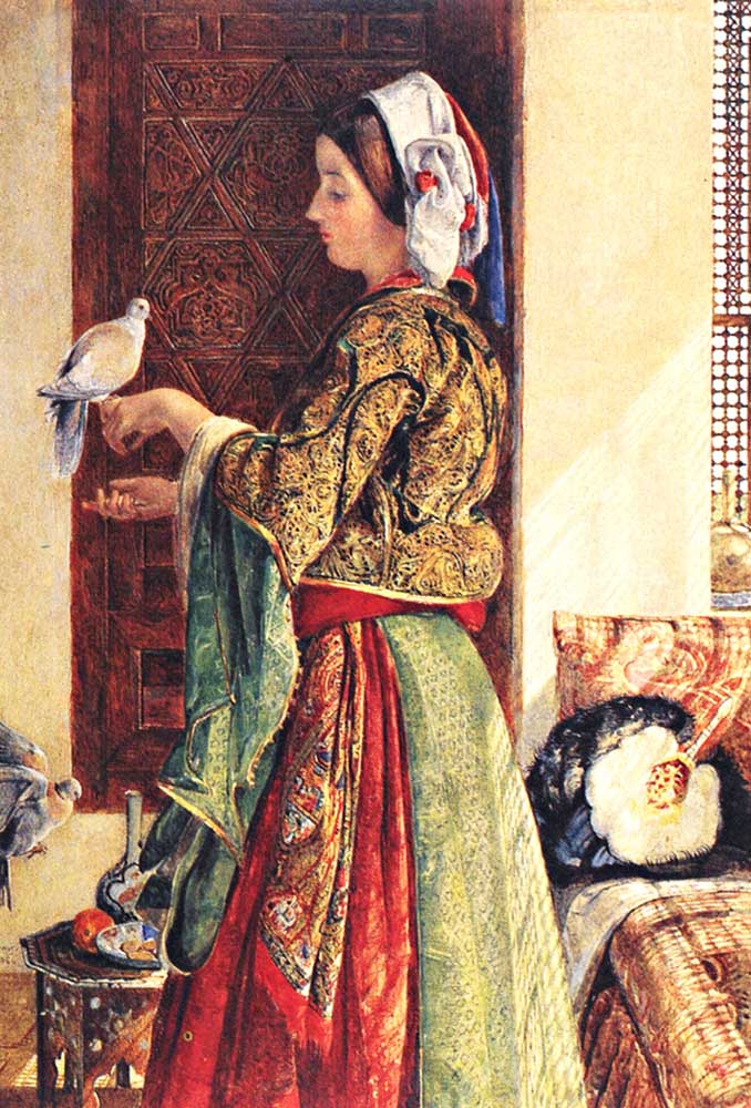 John Frederick Lewis Güvercin Besleyen Kız