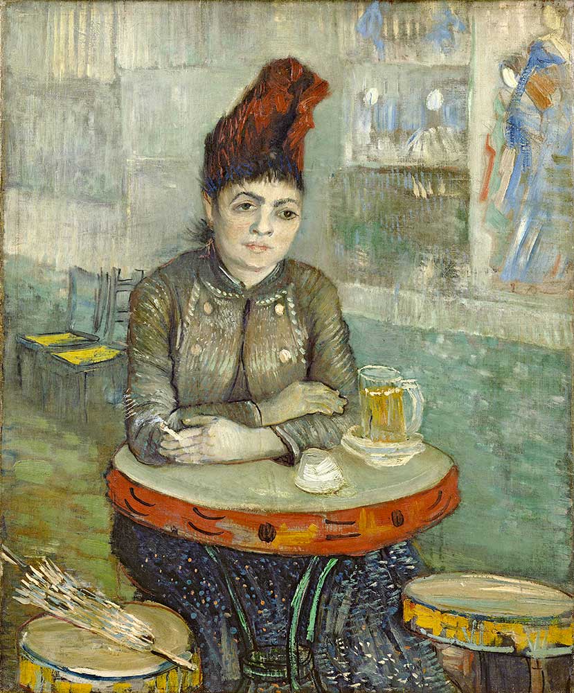Vincent van Gogh Agostina Segatori Cafede Otururken