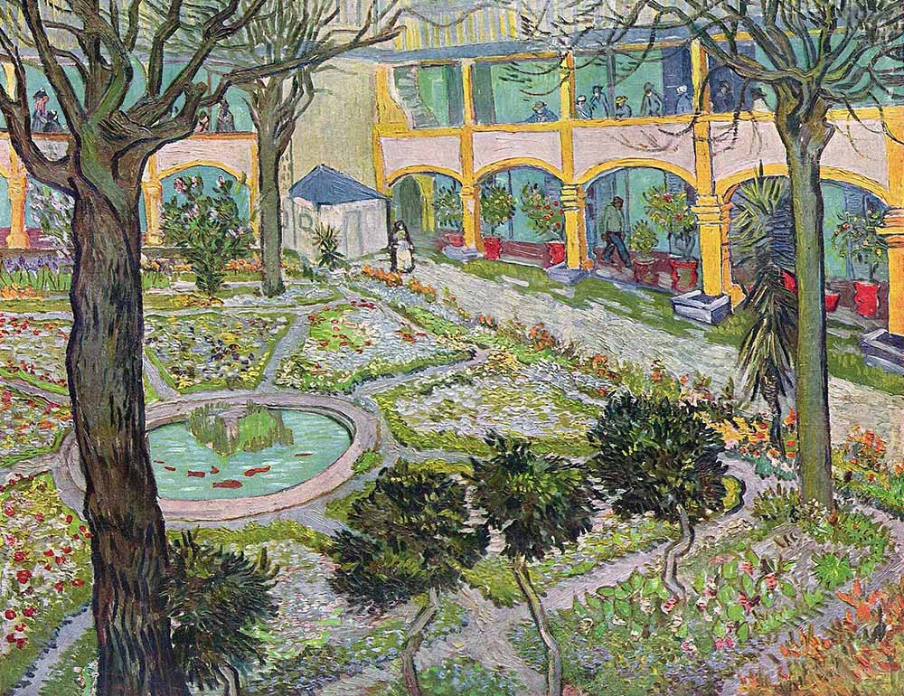 Vincent van Gogh Arles Hastahane Bahçesi