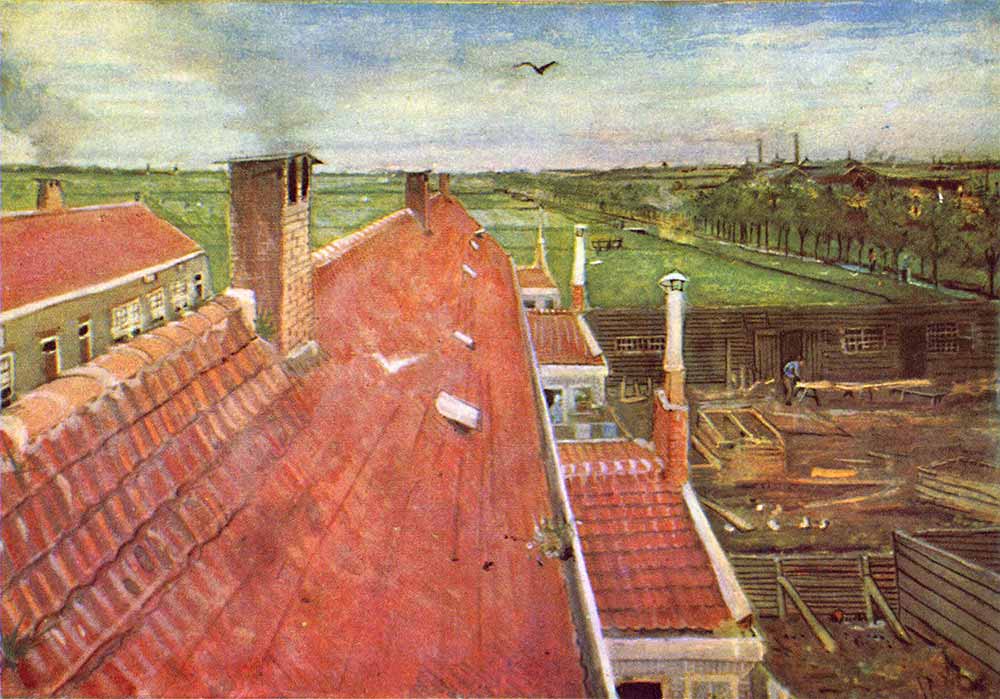 Vincent van Gogh Atölyeden Schenkweg'e Bakış