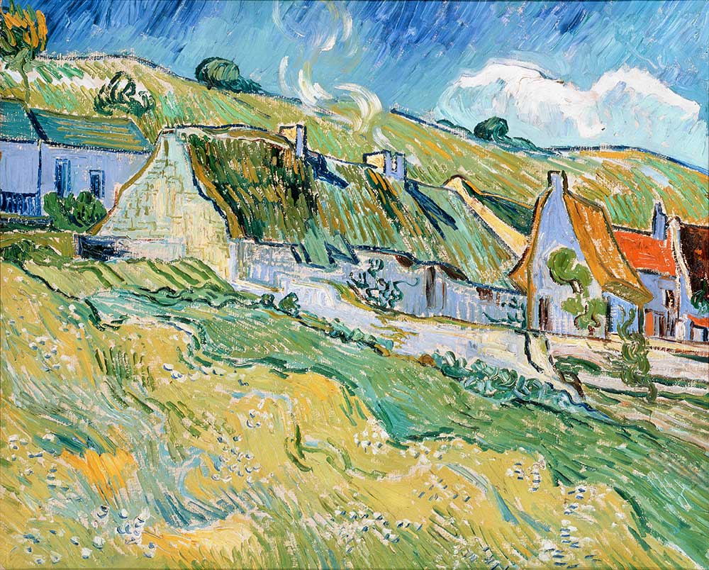 Vincent van Gogh Auvers'te Çiftçi Kulübeleri
