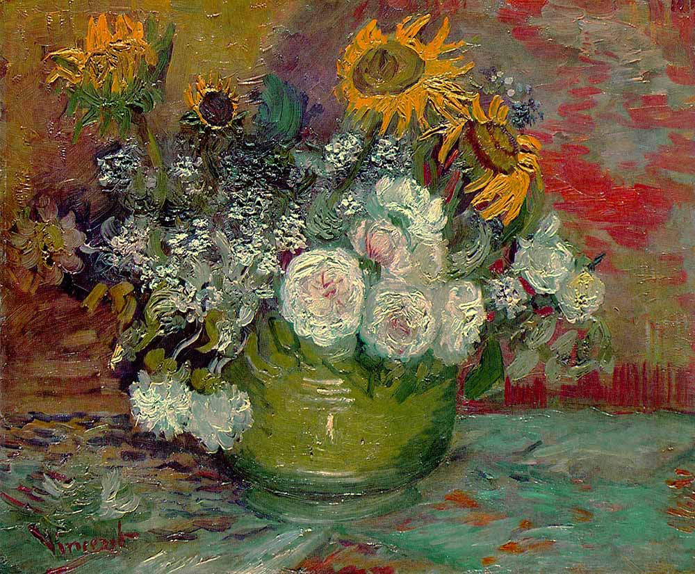 Vincent van Gogh Güller ve Ayçiçekleri