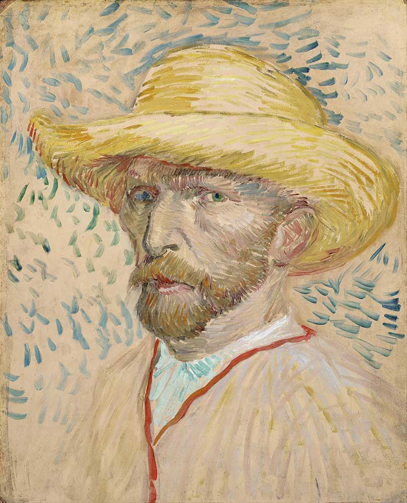 Vincent van Gogh Hasır Şapkasıyla Otoportre