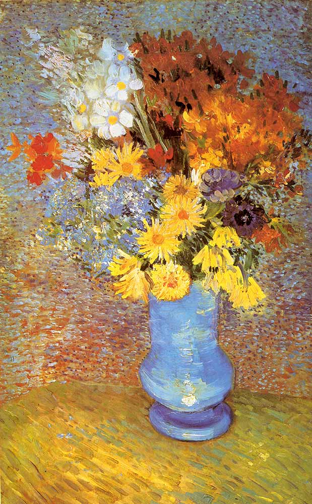 Vincent van Gogh Mavi Vazoda Çiçekler