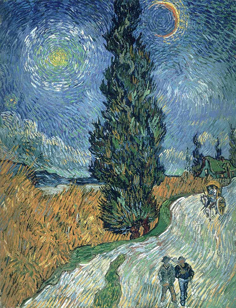 Vincent van Gogh Selvili ve Yıldızlı Yol