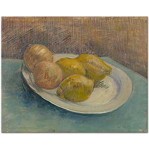 Vincent van Gogh Tabakta Limonlar ile Natürmort