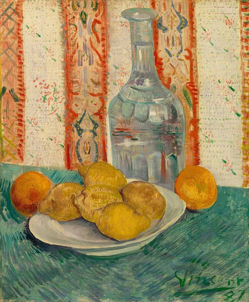 Vincent van Gogh Sürahi ve Limonlu Natürmort