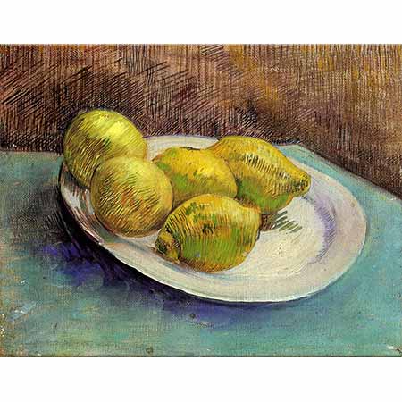 Vincent van Gogh Tabakta Limonlar ile Natürmort
