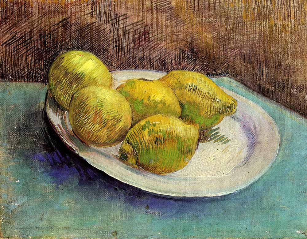 Vincent van Gogh Tabakta Limonlar ile Natürmort