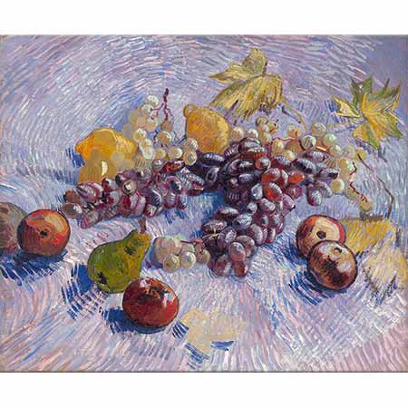 Vincent van Gogh Üzüm Limon Armut ve Elmalar