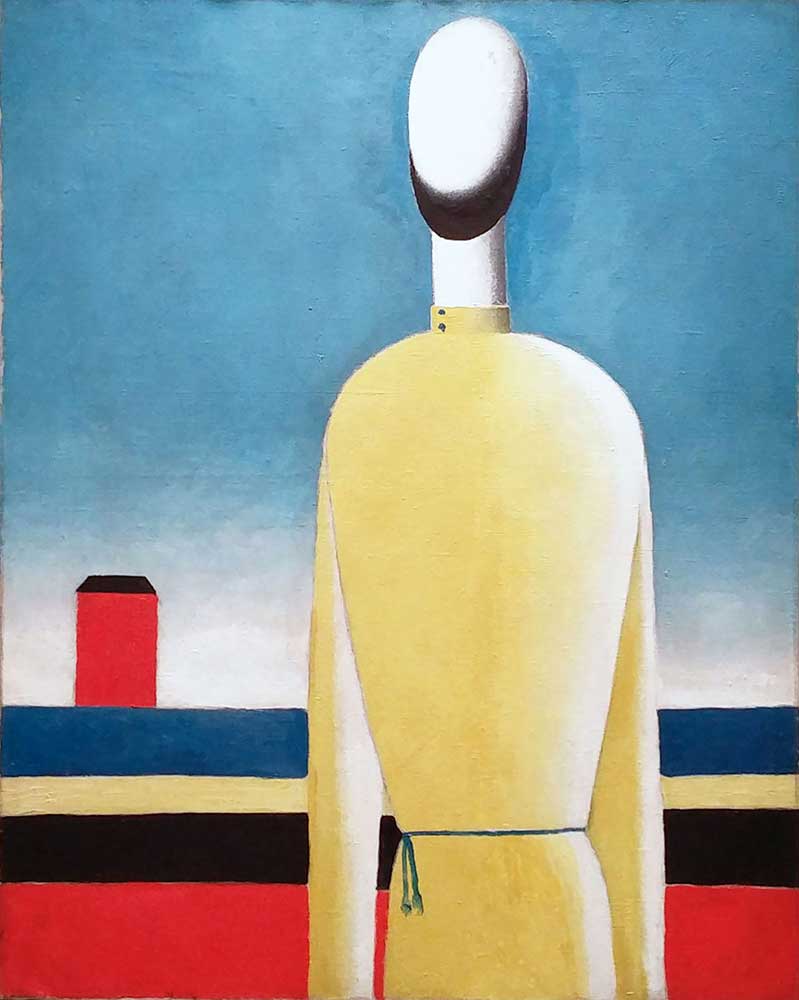 Kazimir Malevich Sarı Tşörtlü Yarım Figür