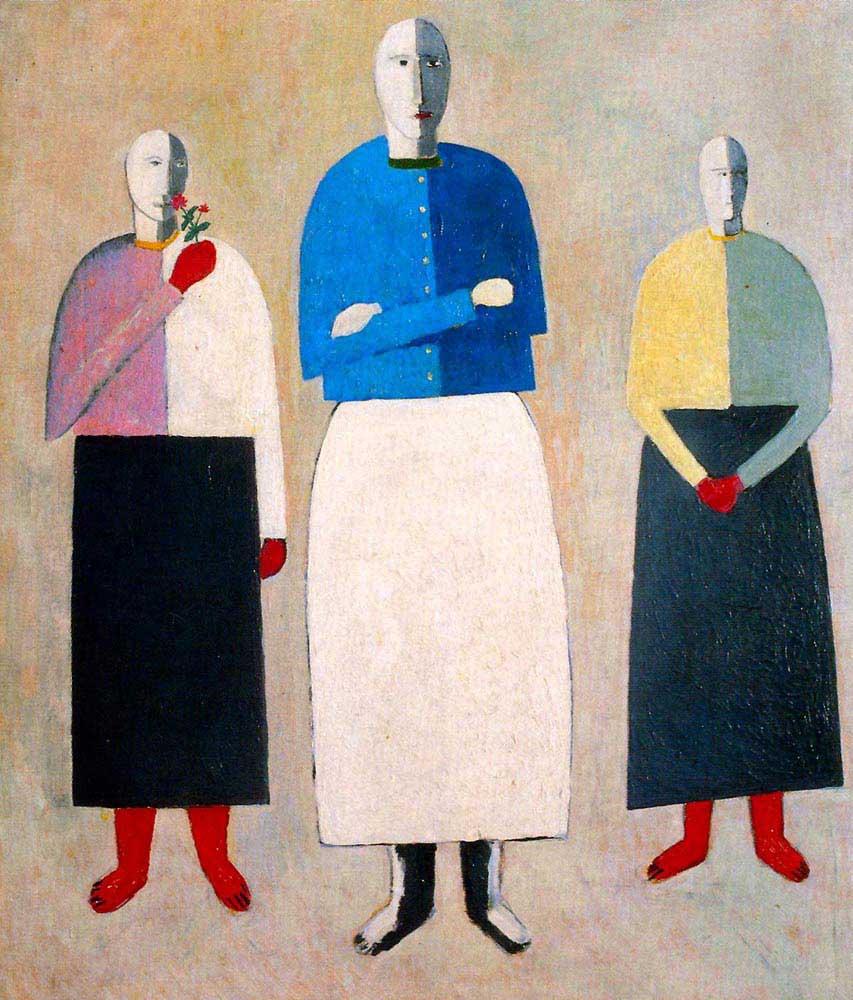 Kazimir Malevich Üç Kadın