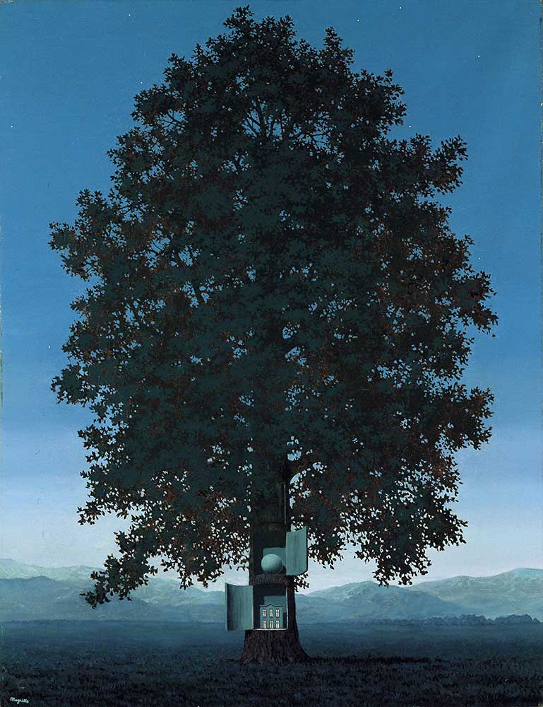Rene Magritte Ağaçlı Kompozisyon