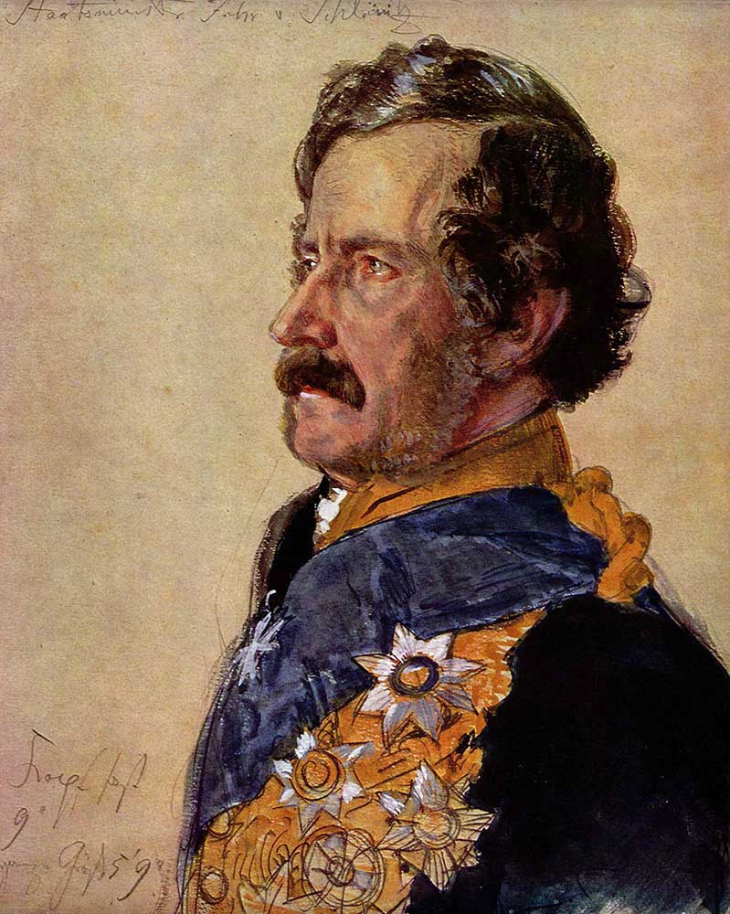 Adolph von Menzel Freiherr von Schleinitz'in Portresi