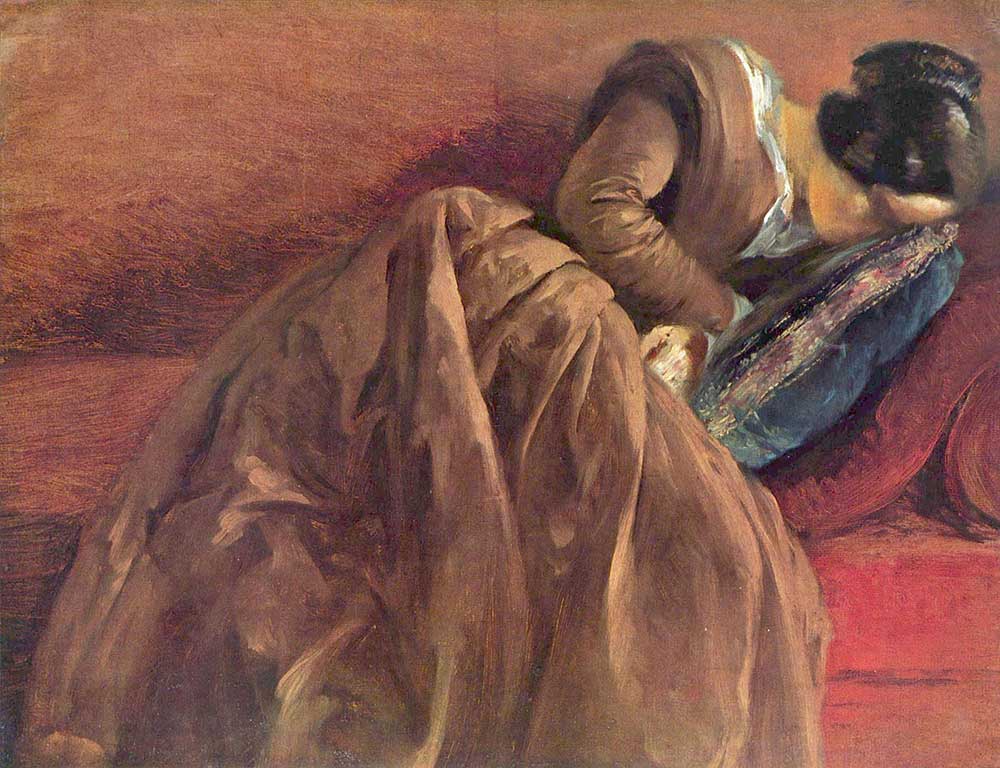 Adolph von Menzel Sanatçının Kızkardeşi Uyurken