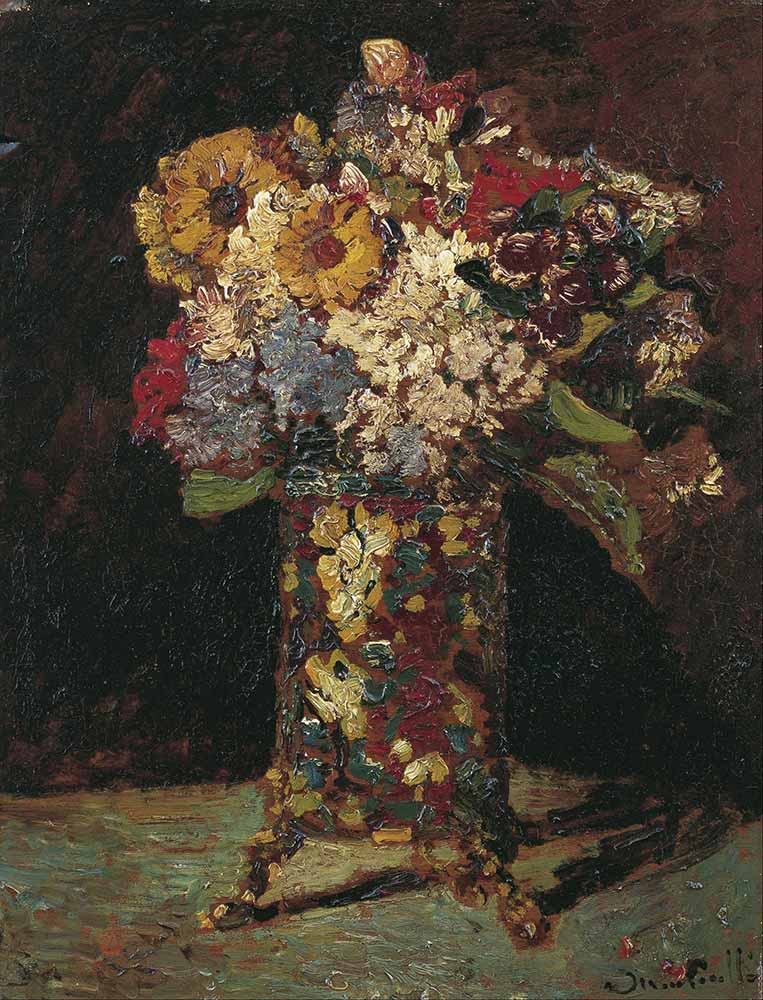 Adolphe Monticelli Vazoda Çiçekler
