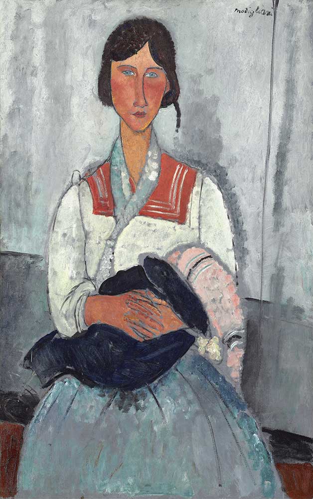 Amedeo Modigliani Çingene Kadın ve Çocuğu