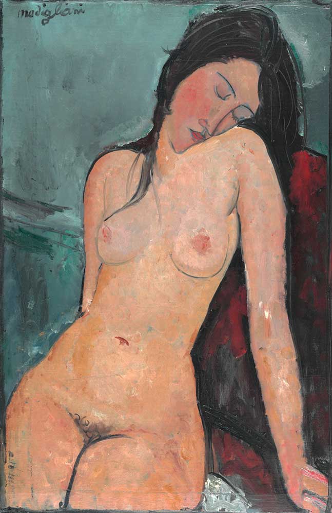 Amedeo Modigliani Oturan Nü Model