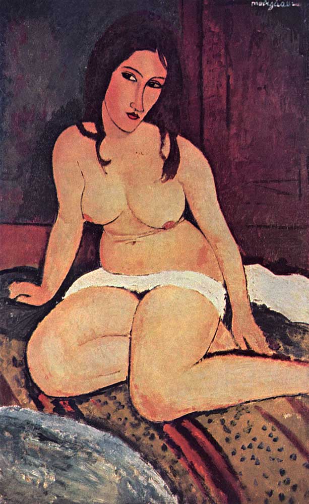 Amedeo Modigliani Oturan Nü
